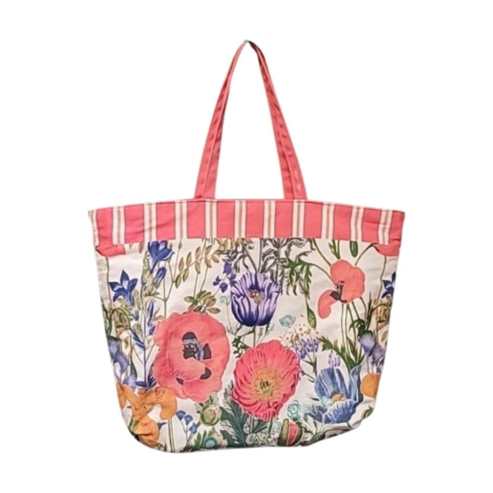 Estee Lauder tote bag floral cotton casual feminine bohemian cottagecore